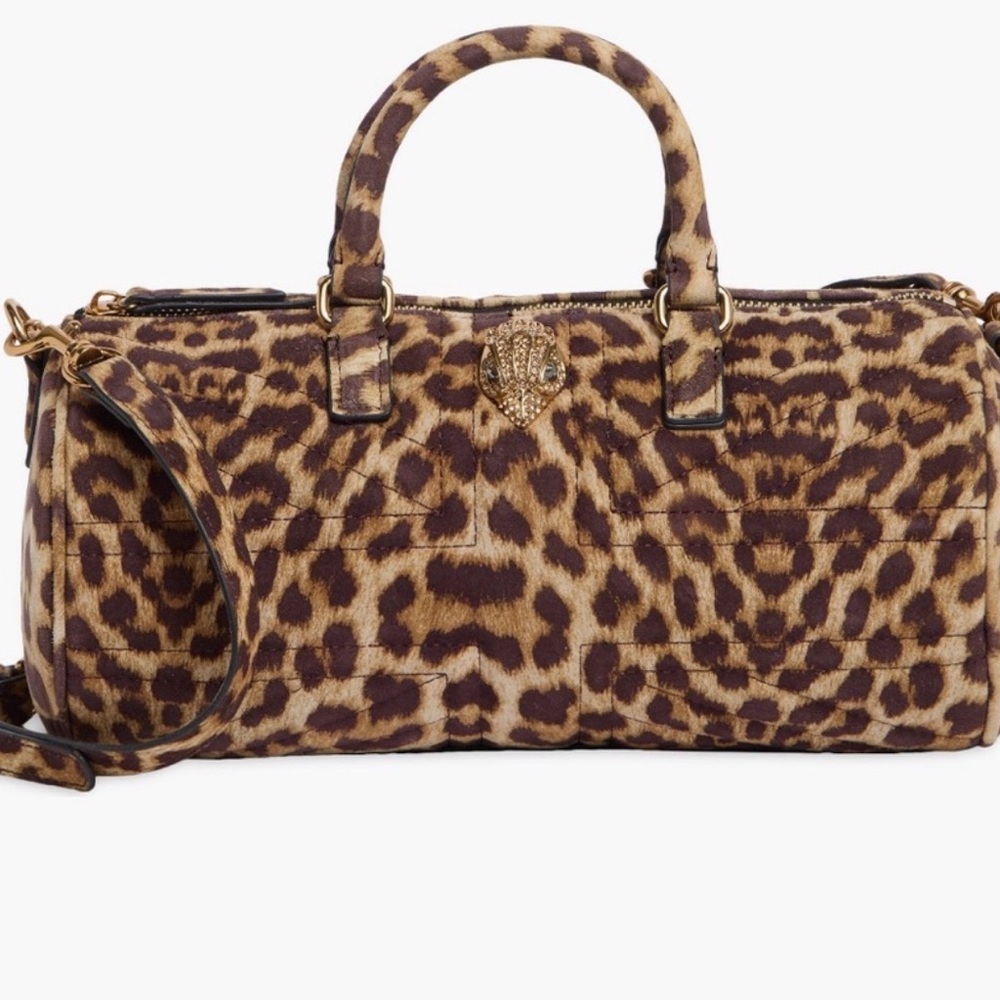 Kurt Geiger Leopard Print Barrel Bag - Picture 3 of 5